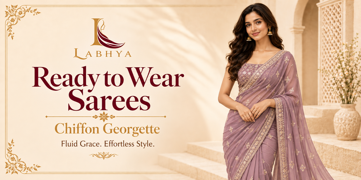 READY TO WEAR SAREES CHIFFORN GEORGET