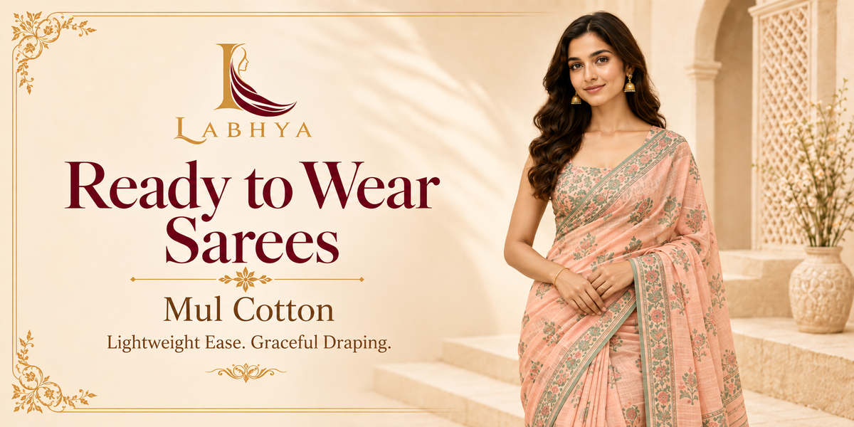 READY TO WEAR SAREES MUL COTTON