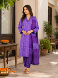 PURPLE COTTON KURTA SET FOR FESTIVAL