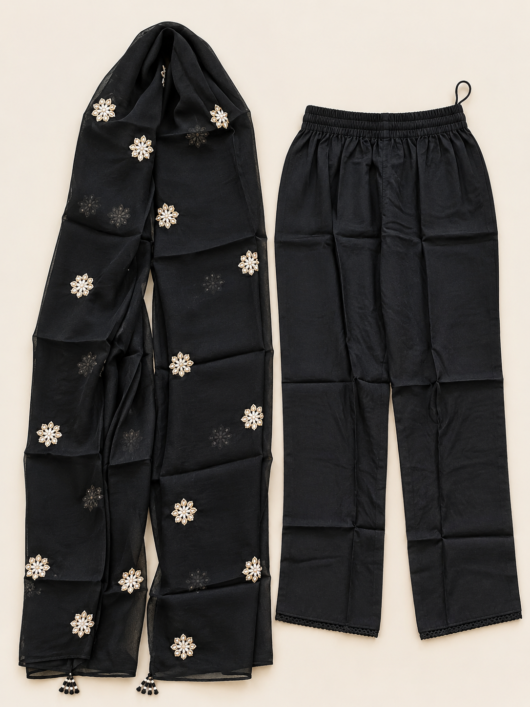 BLACK KURTA SET FOR FESTIVAL