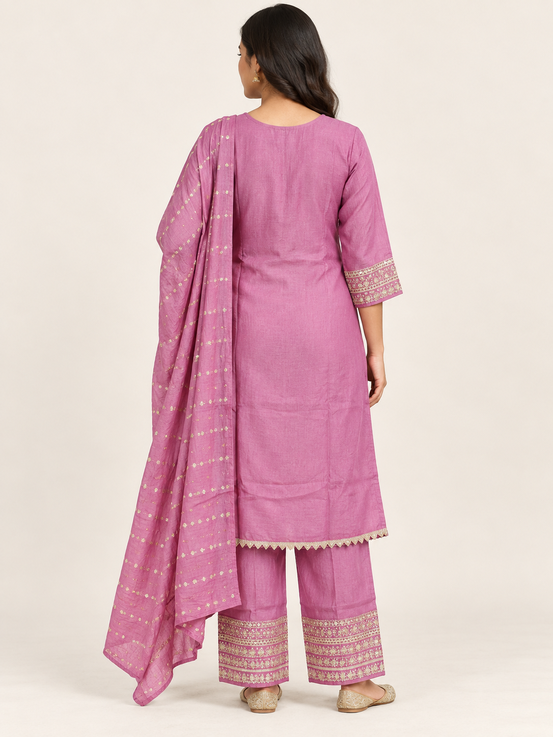 LAVENDER KURTA SET FOR FESTIVE SEASON