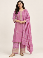 LAVENDER KURTA SET FOR FESTIVE SEASON