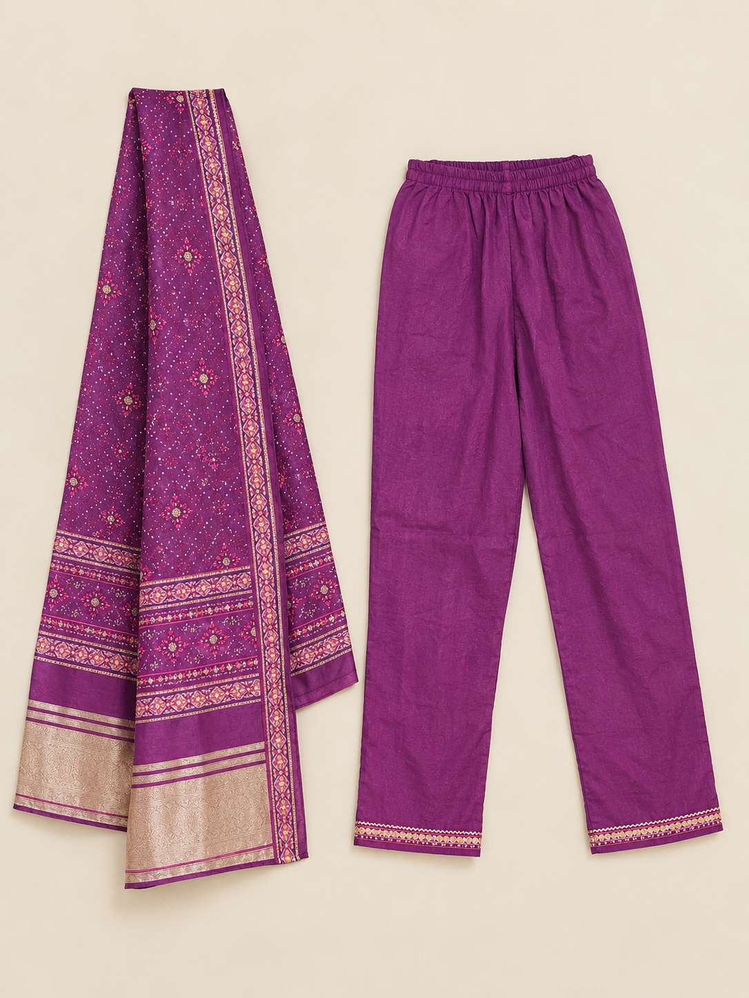 PURPEL KURTA SET FOR FESTIVE SEASON