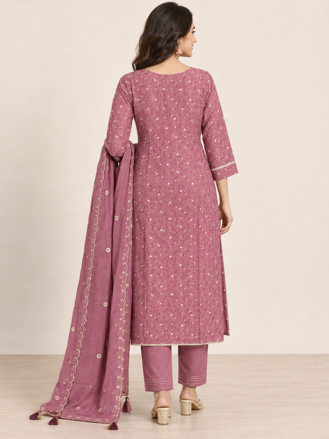 LAVENDOR KURTA SET FOR FESTIVE SEASON