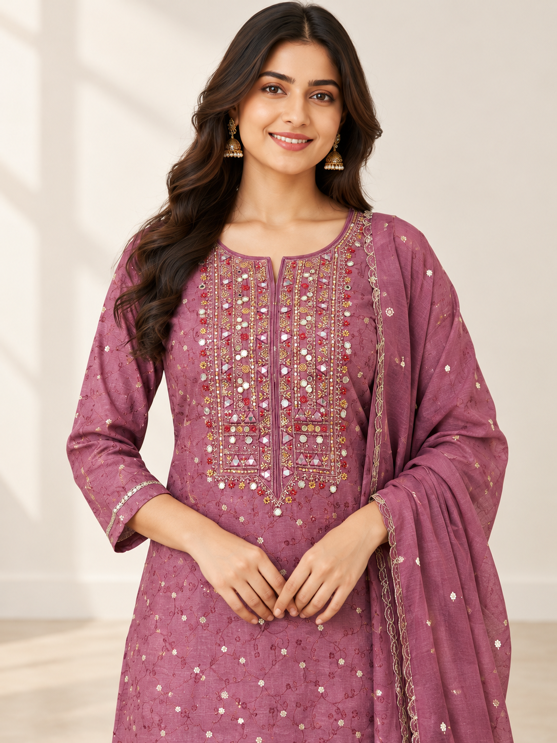 LAVENDOR KURTA SET FOR FESTIVE SEASON
