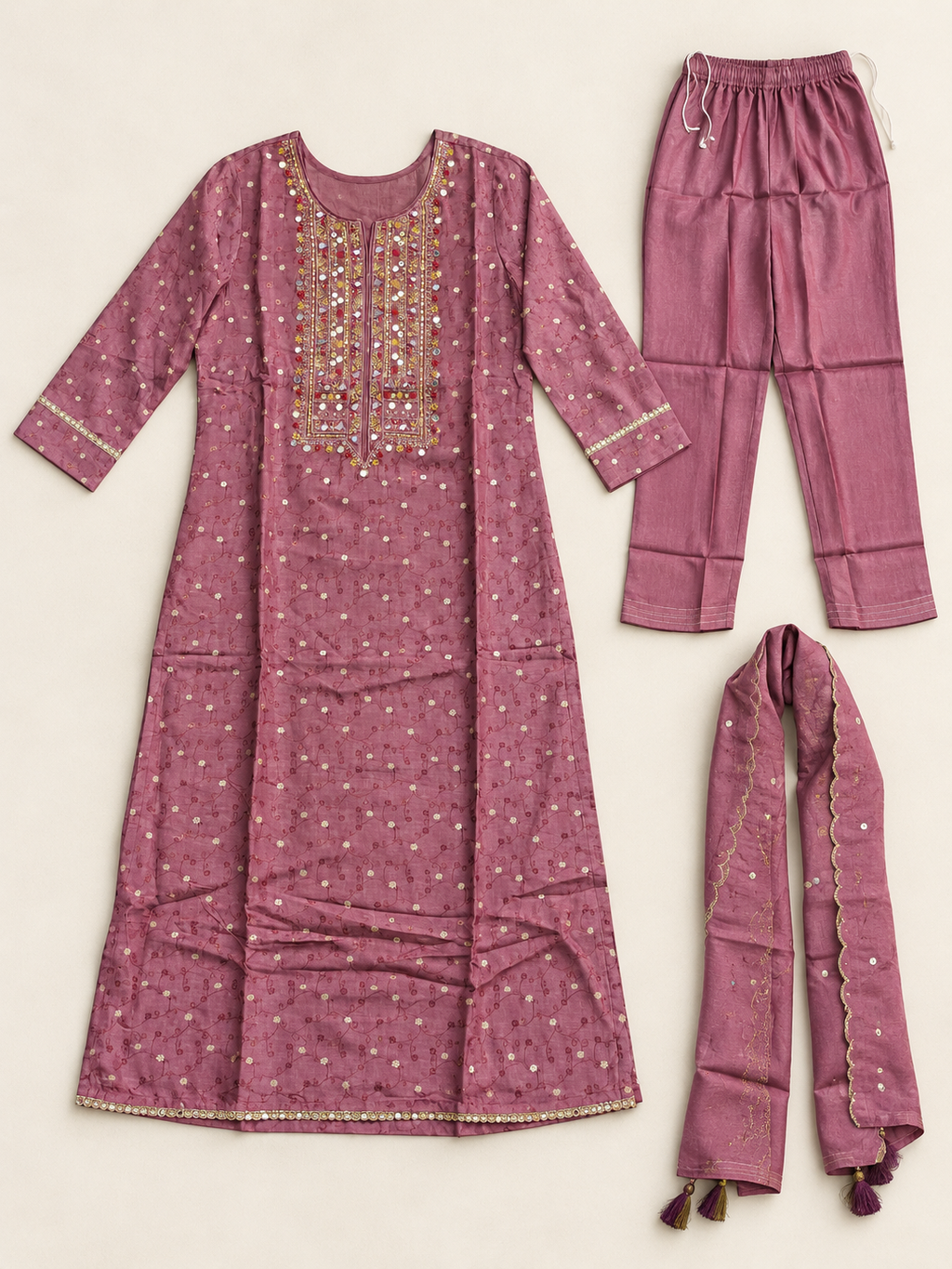 LAVENDOR KURTA SET FOR FESTIVE SEASON