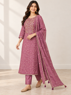 LAVENDOR KURTA SET FOR FESTIVE SEASON