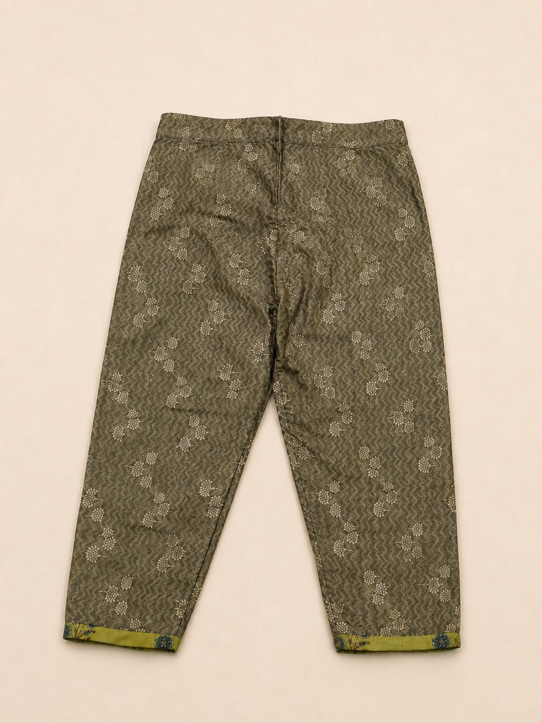 GREEN COTTON KURTA WITH PANT FOR CASUAL OUTING