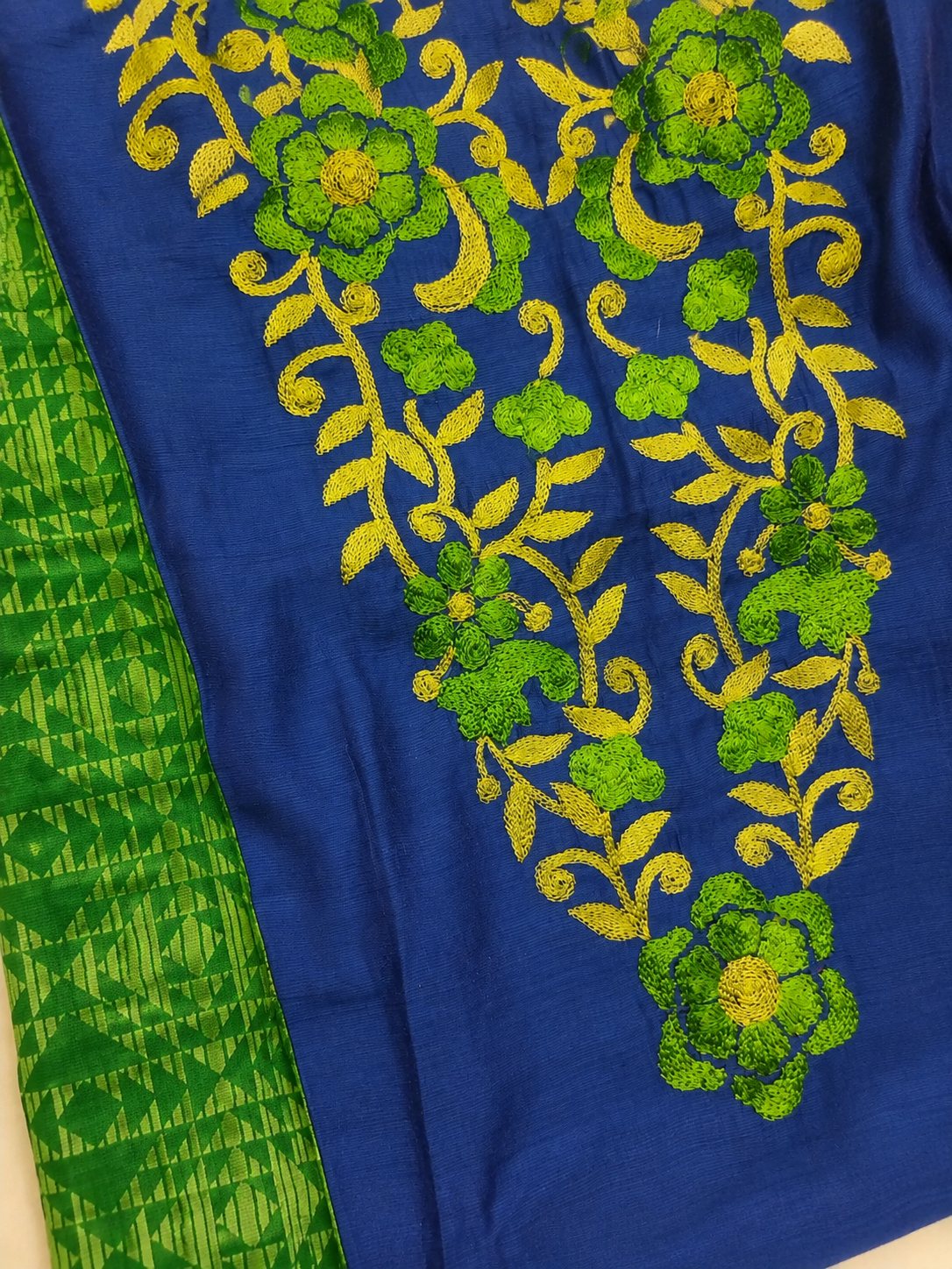 BLUE COTTON STRAIGHT LINE KURTA FOR OFFICE WEAR