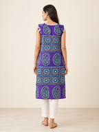 PURPLE COTTON STRAIGHT LINE KURTA FOR CASUAL WEAR