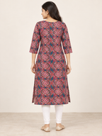 PINK COTTON STRAIGHTLINE KURTA FOR EVERYDAY