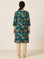 MULTI COLOR COTTON STRAIGHTLINE KURTA FOR CASUAL WEAR