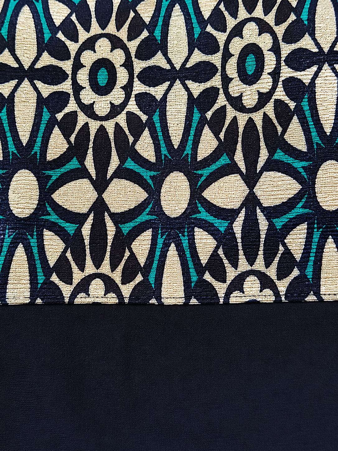NAVY BLUE NYLON STRAIGHTLINE KURTA FOR WORK